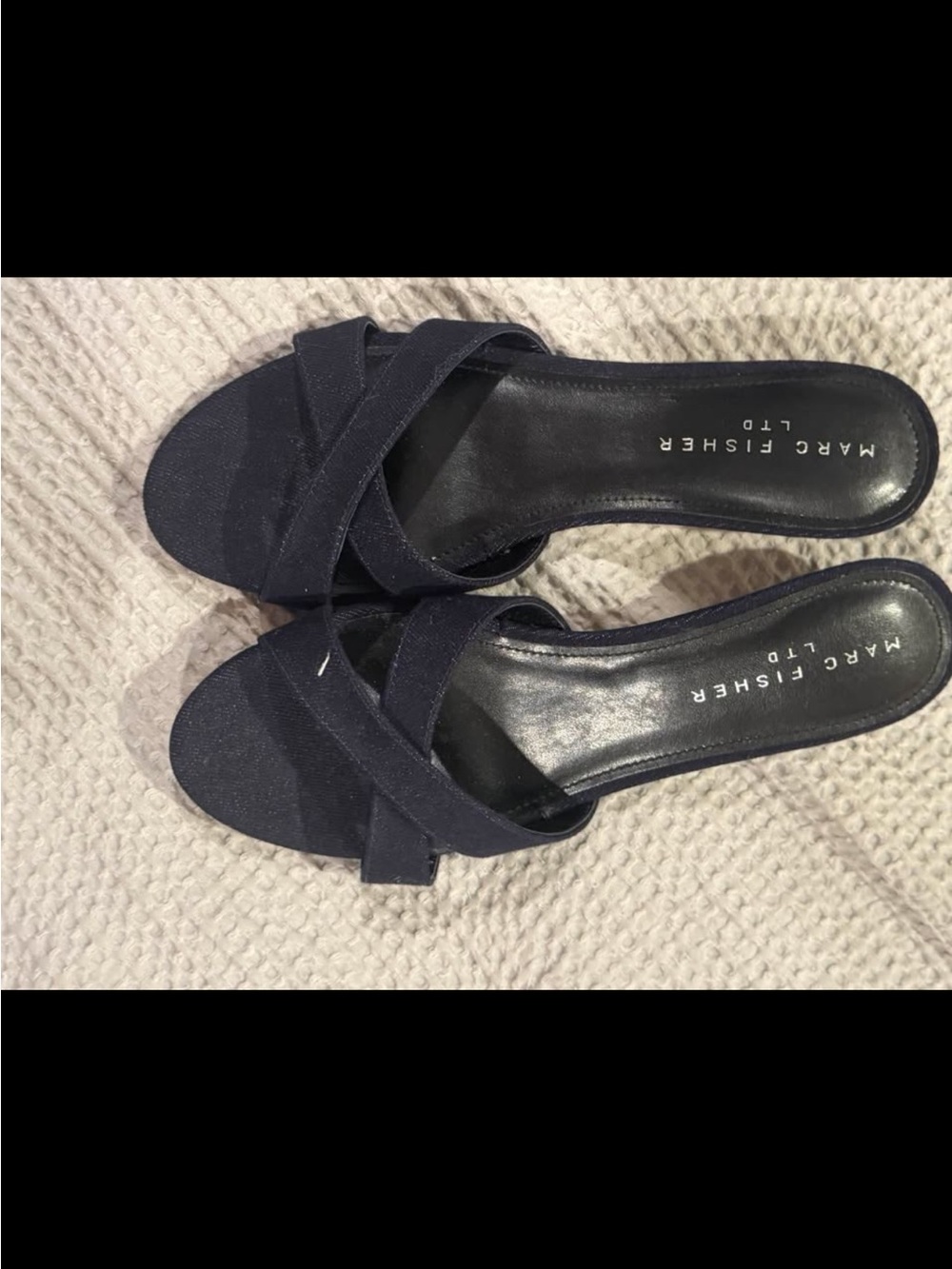 Marc Fisher Black Bow Ballet Flats